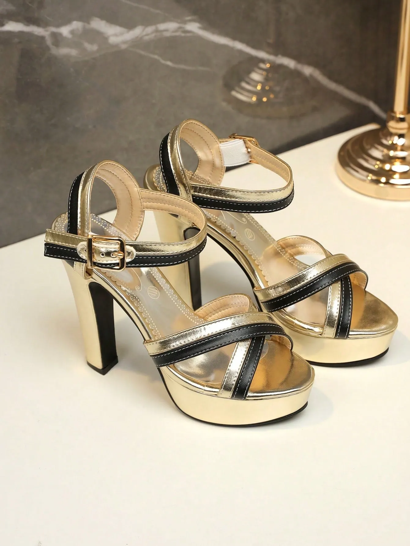 2024 Summer Sizzle: Color Block Waterproof Platform Sandals