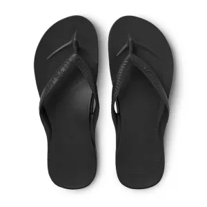 Archies Arch Support Flip Flops/Thongs - Black