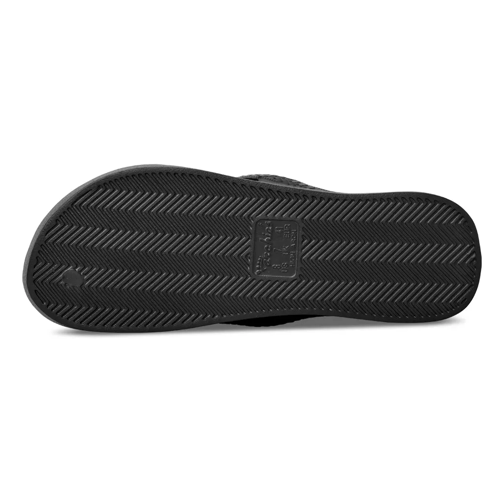 Archies Arch Support Flip Flops/Thongs - Black