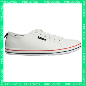 Ben Sherman Lowell Mens White Plimsolls SCUFF