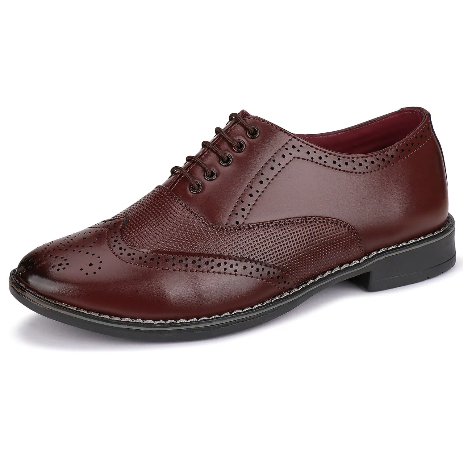 Bersache Comfortable Formal Outdoor Stylish Officewear Partywear Shoes For Men 9100 (Tan)