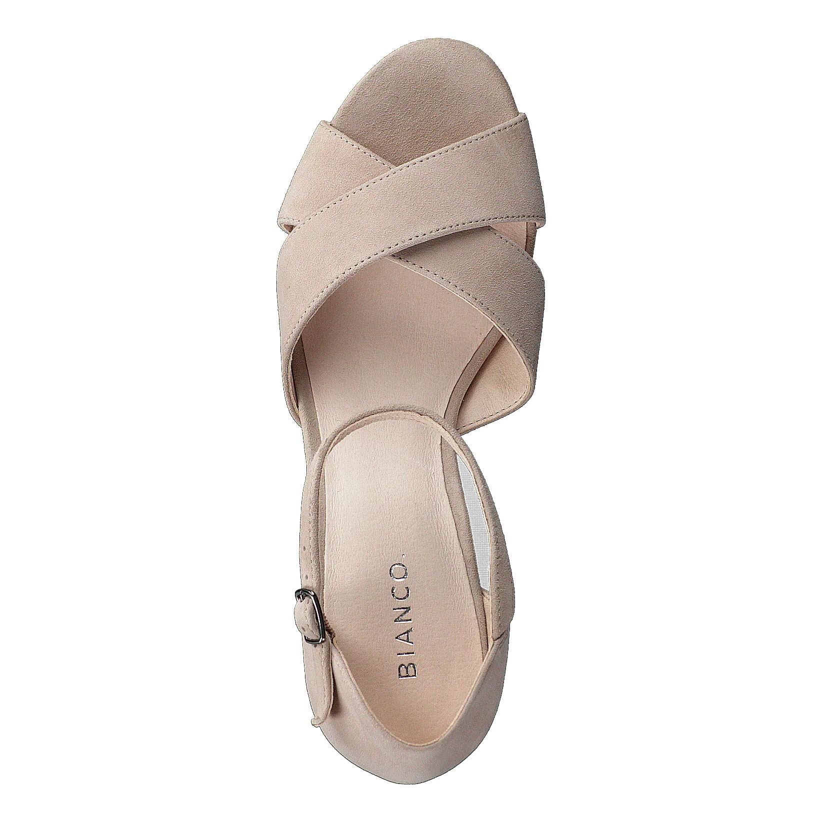 Biacate Suede Cross Sandal 271 Nougat 1