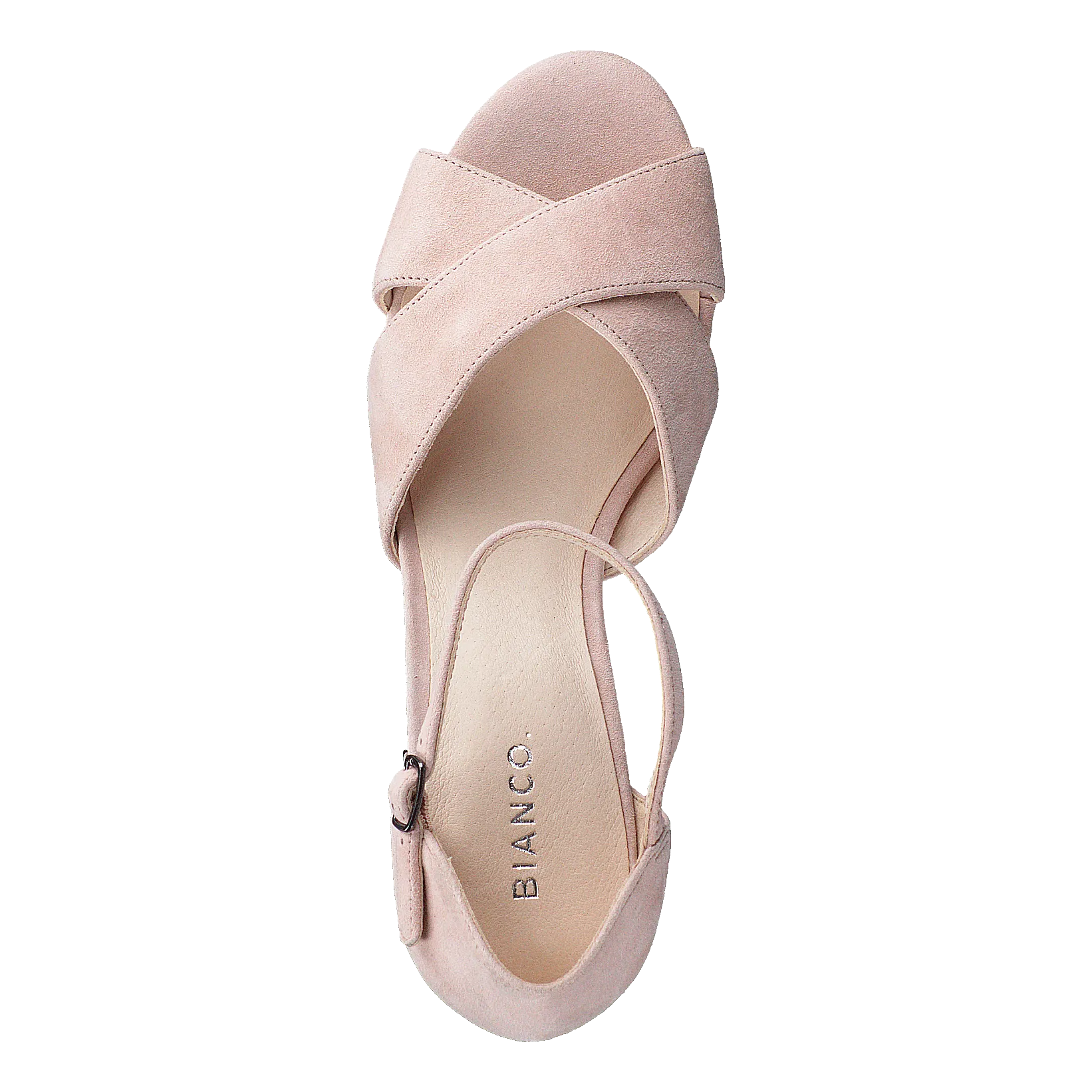 Biacate Suede Cross Sandal 491 Powder 1