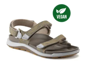 Birkenstock Kalahari Faded Khaki Velcro Vegan Sandal Made In Germany