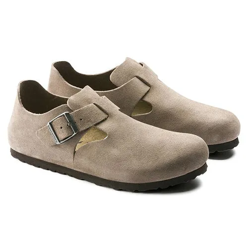 Birkenstock Men's Suede Shoes - London - Taupe