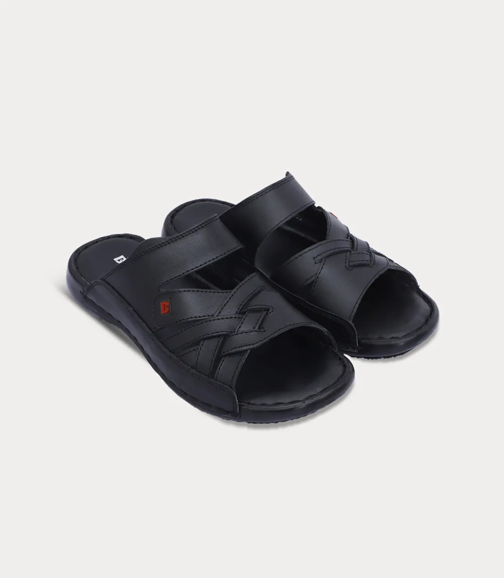 BM6867-BLACK-Men Slipper