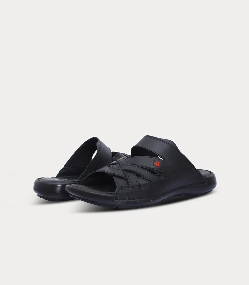 BM6867-BLACK-Men Slipper