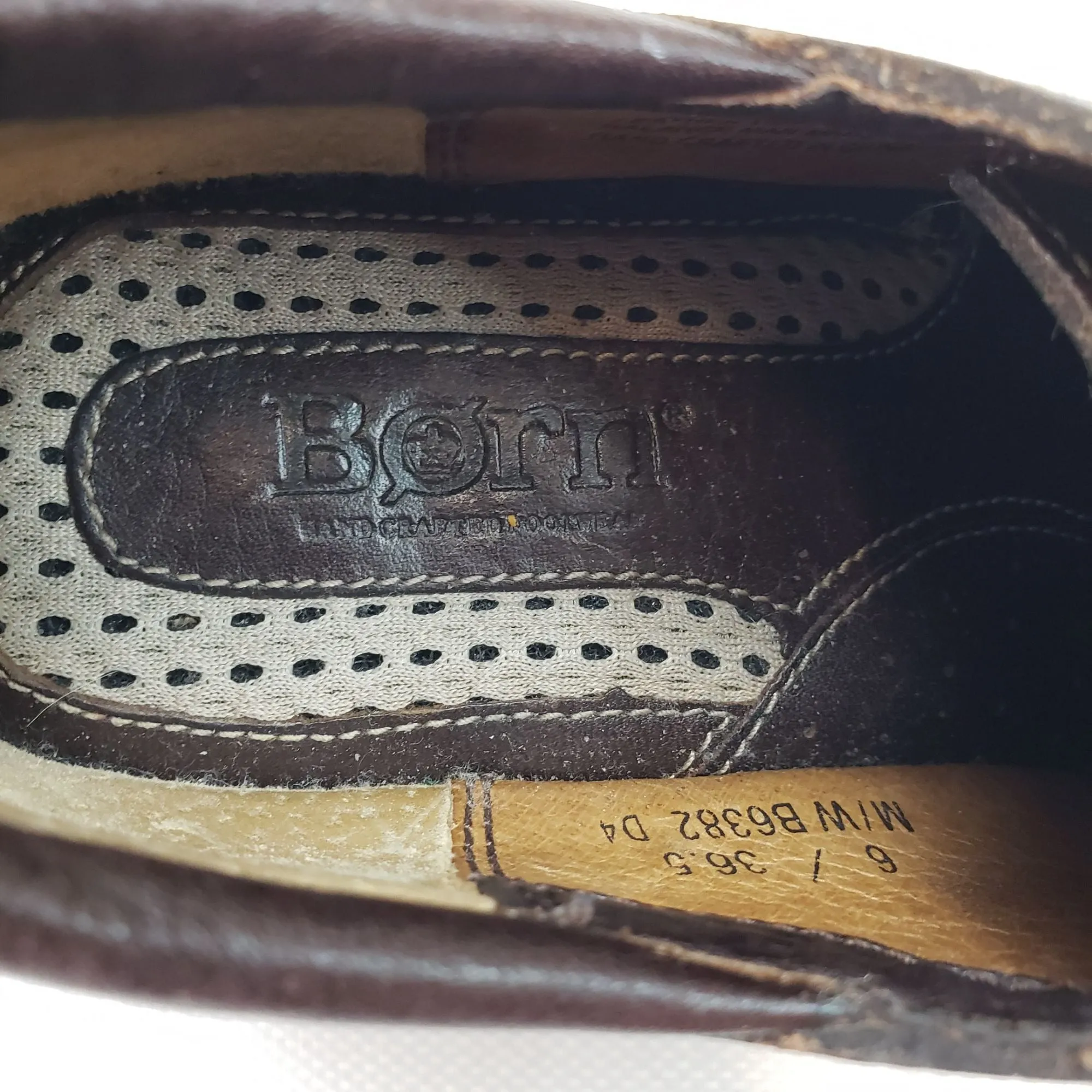 Born Classic Oxford Leather Lace-Up Shoes Size 6