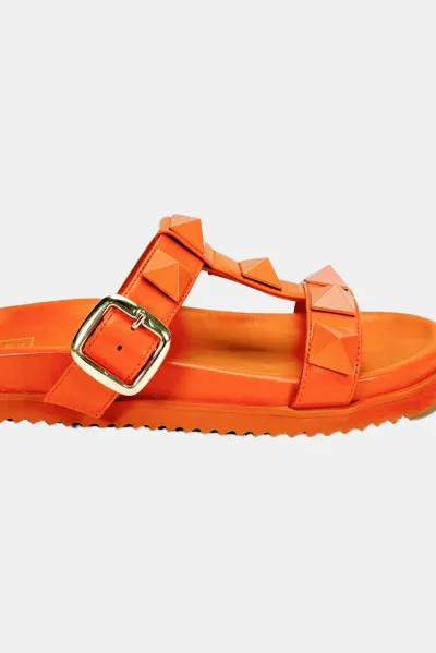 Buggs Studded Flats - Orange