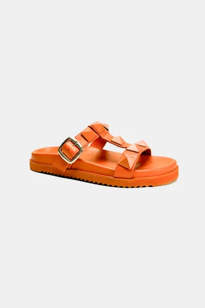 Buggs Studded Flats - Orange