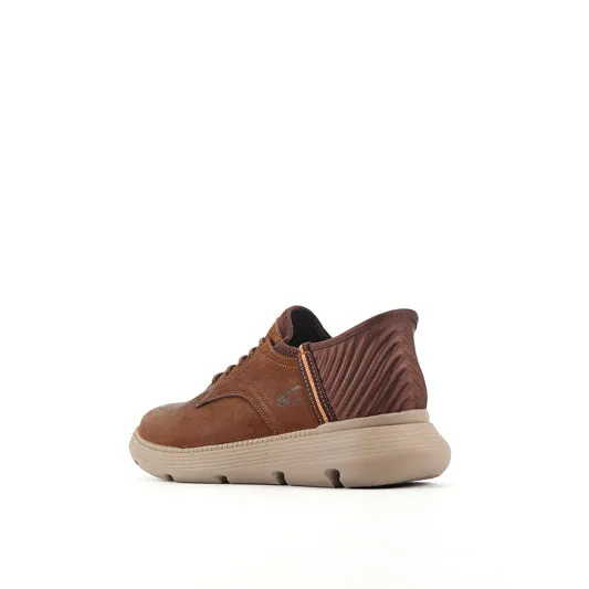 camel active  Leather Lace Up Shoes Men Dark Khaki POLINUS-852501-RS2-62