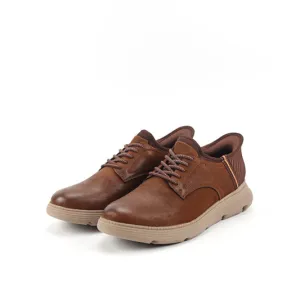 camel active  Leather Lace Up Shoes Men Dark Khaki POLINUS-852501-RS2-62