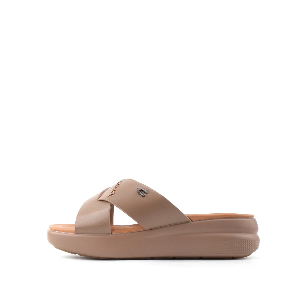 camel active Women Victoria 1 Cross-Strap Sandals -782402-YR01SV-6-KHAKI