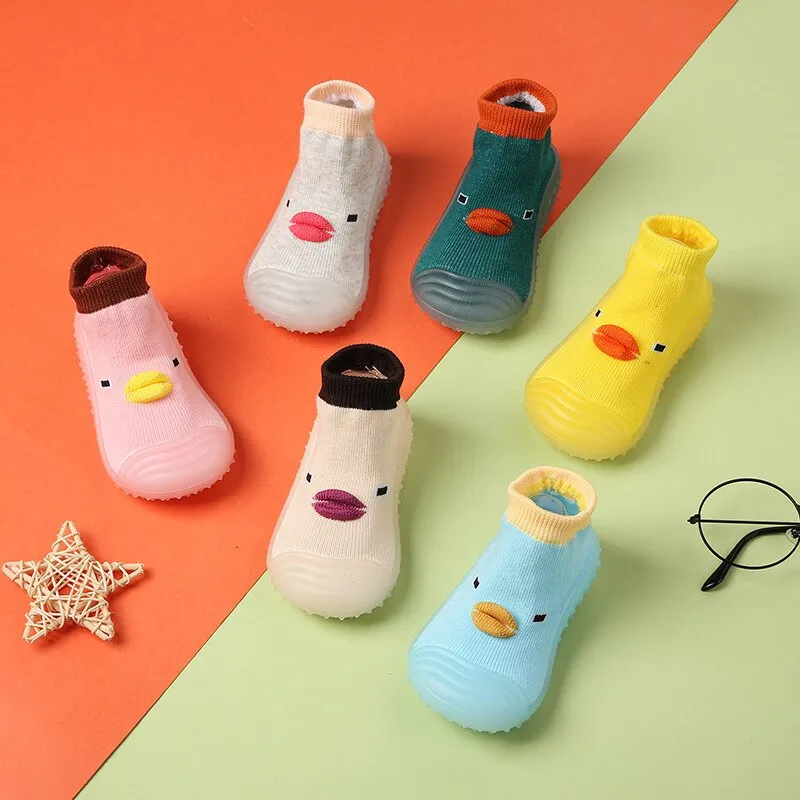 Cartoon little yellow duck baby toddler shoes