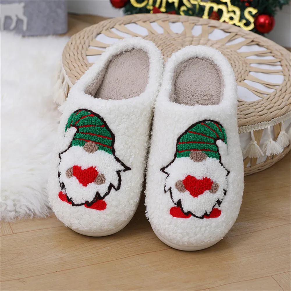 Christmas Slippers Faceless Dwarf Shoes Home Cotton Slippers