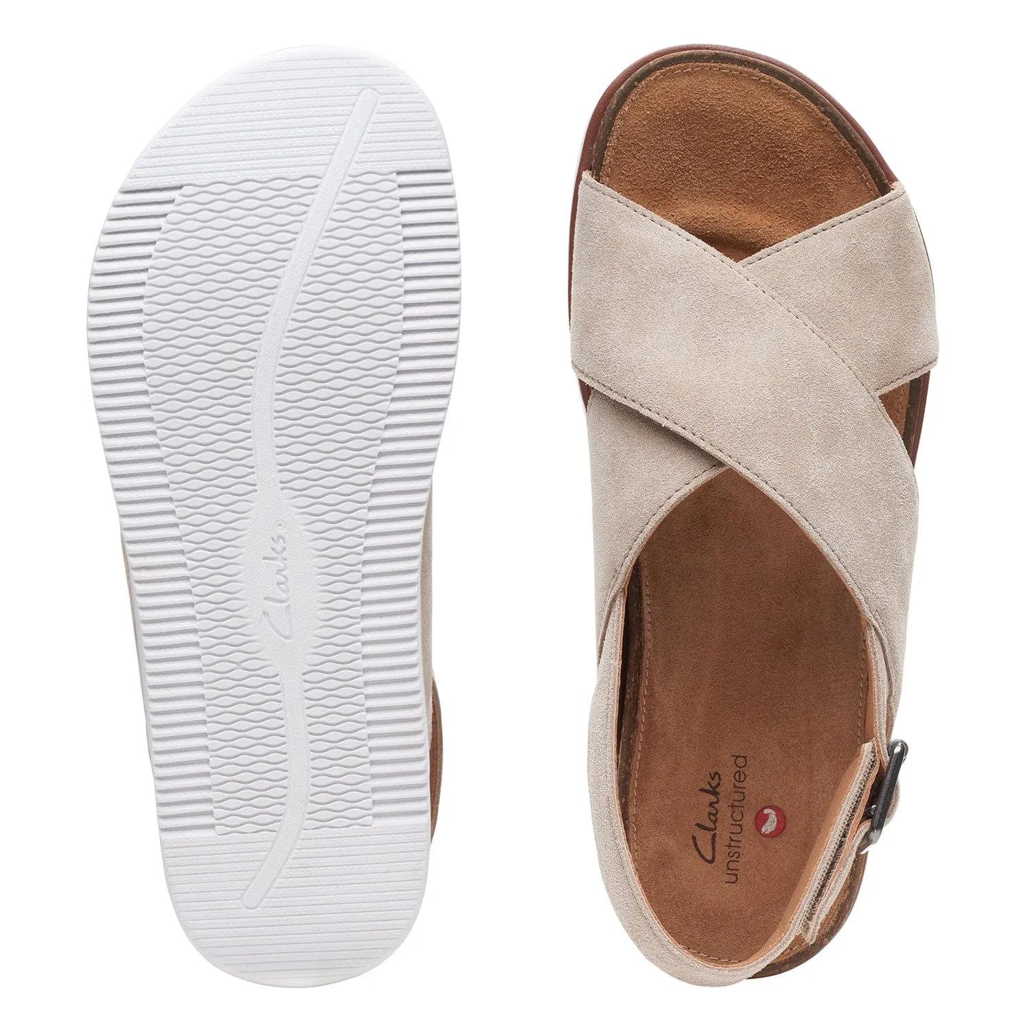 Clarks Elayne Cross Sandals (Standard Fit)