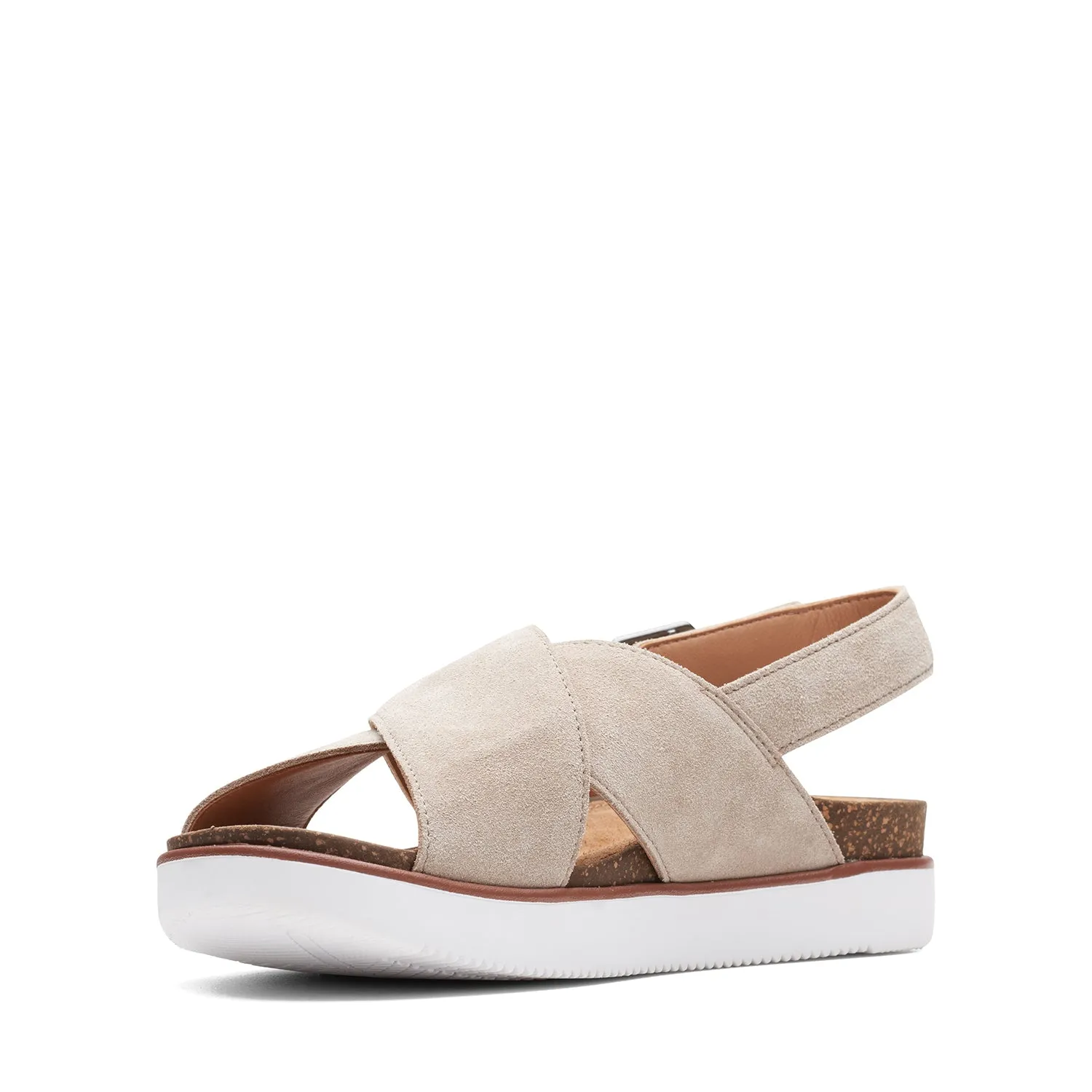 Clarks Elayne Cross Sandals (Standard Fit)