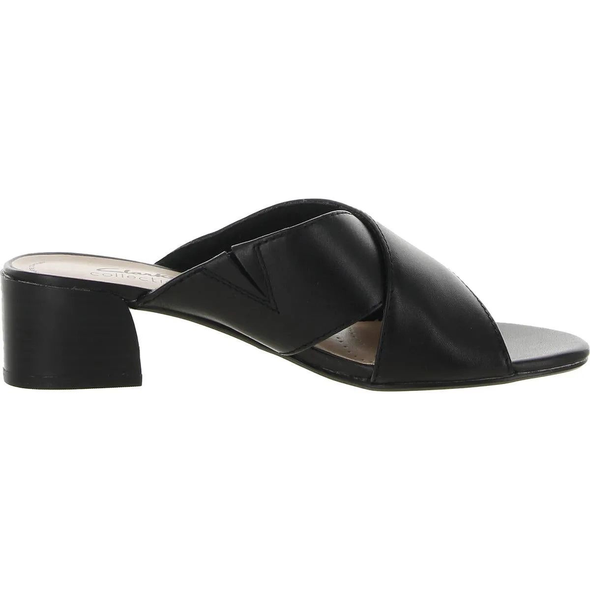 Clarks Womens Caroleigh Erin Leather Dressy Heel Sandals