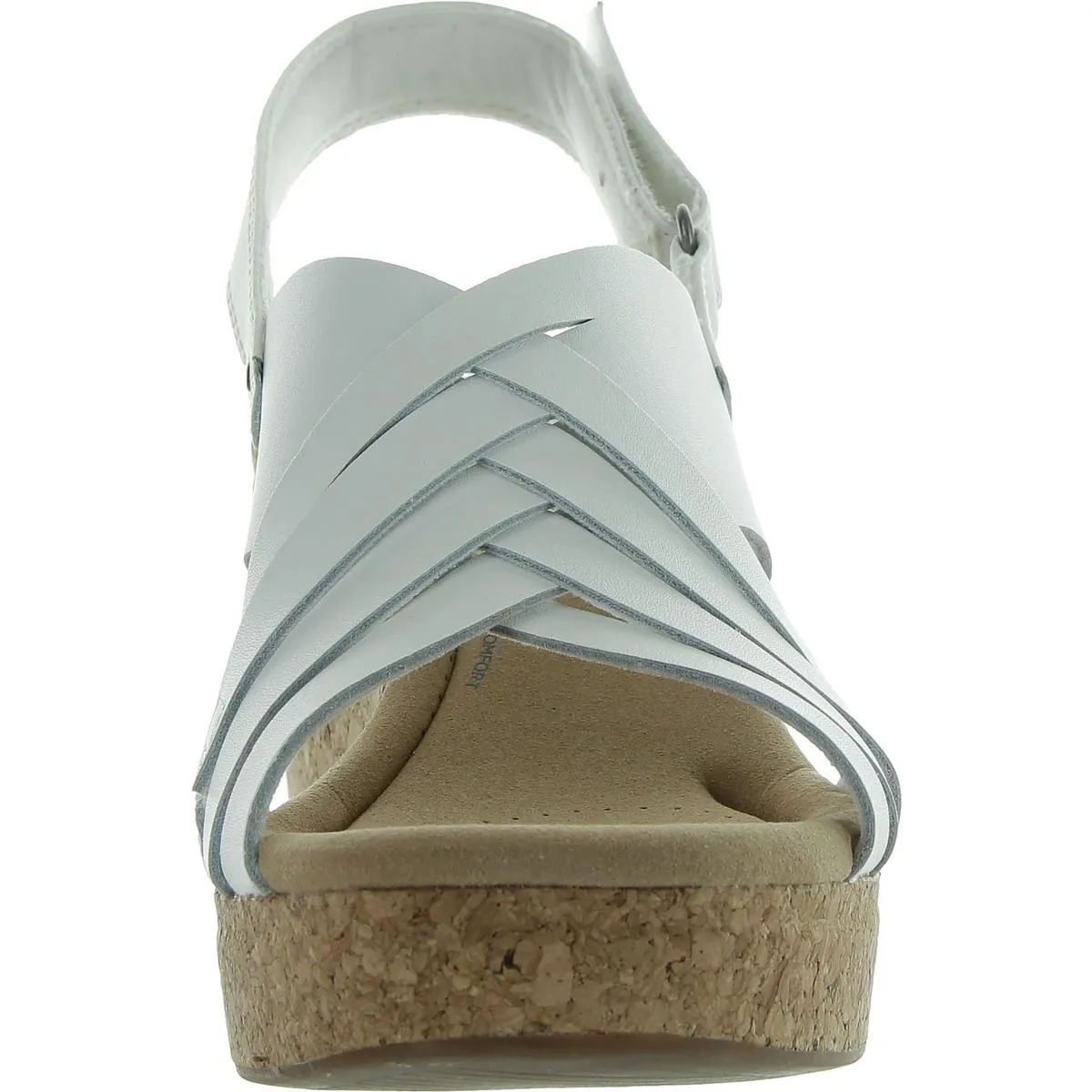 Clarks Womens Giselle Ivy  Cork Platforms Slingback Sandals