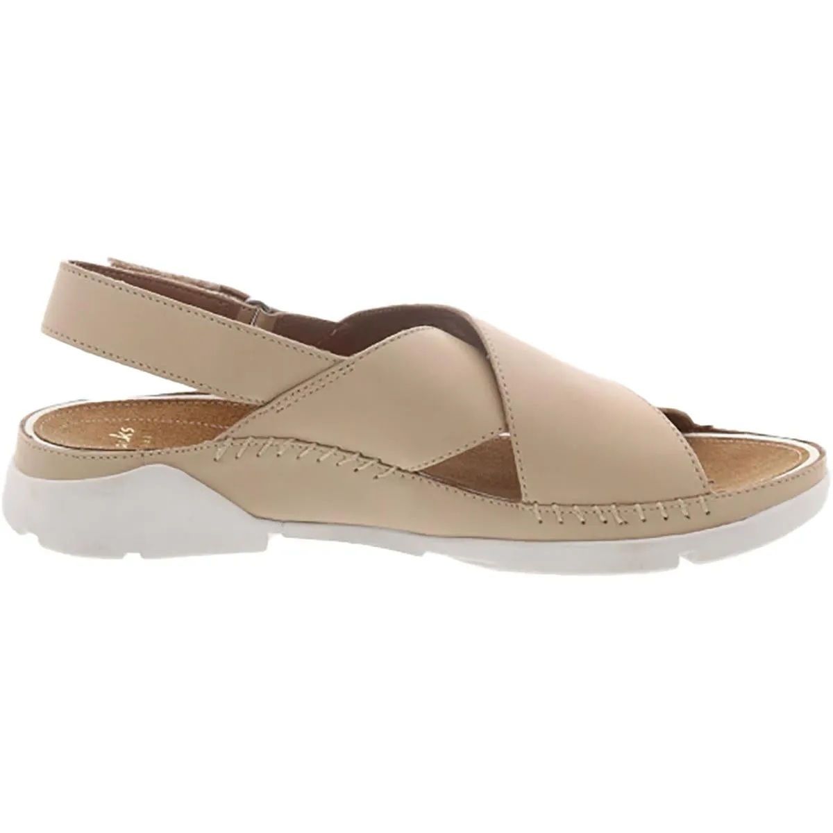 Clarks Womens Tri Alexia Open Toe Leather Slingback Sandals