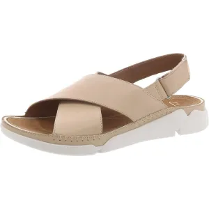 Clarks Womens Tri Alexia Open Toe Leather Slingback Sandals