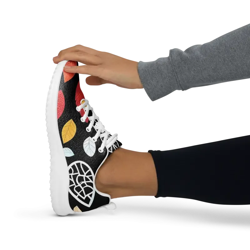 Cozy Fall Leaves Women's Athletic Shoes