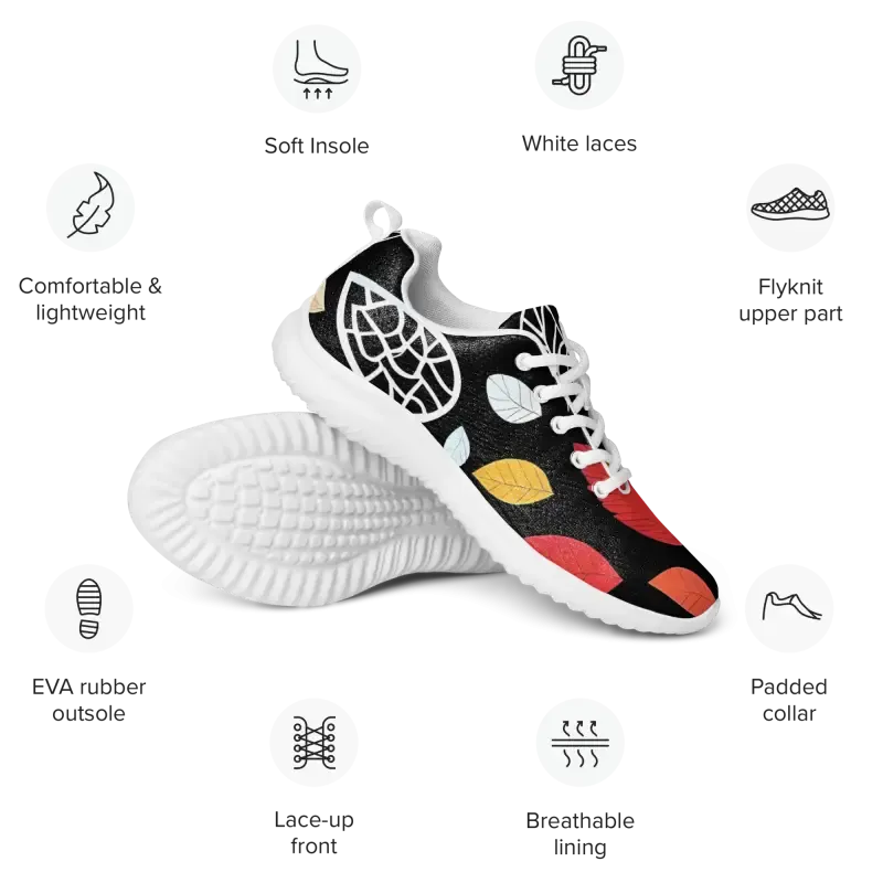Cozy Fall Leaves Women's Athletic Shoes