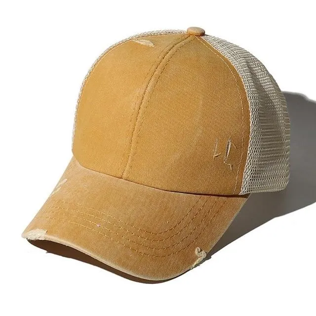 Criss Cross Easy Ponytail Cap