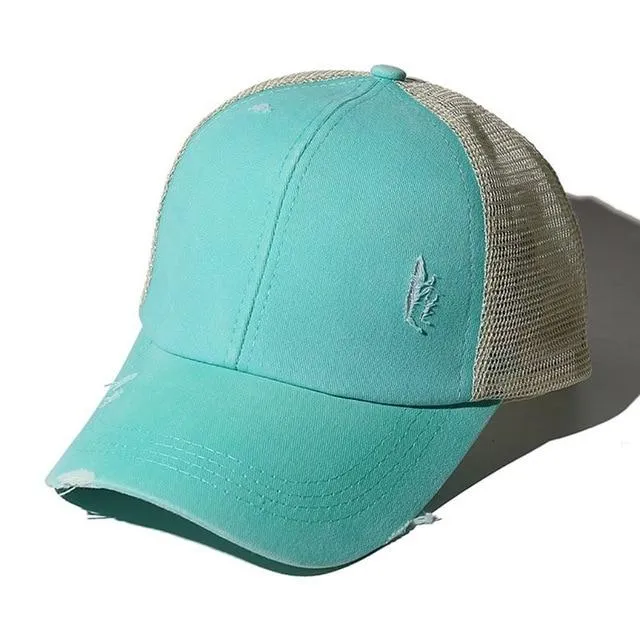 Criss Cross Easy Ponytail Cap