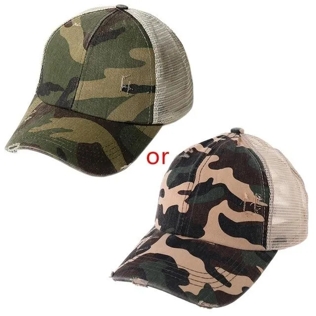 Criss Cross Easy Ponytail Cap