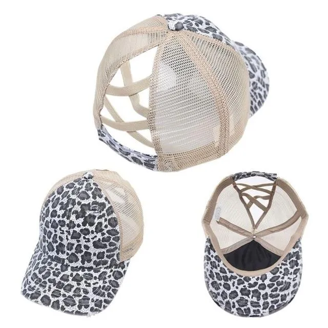 Criss Cross Easy Ponytail Cap