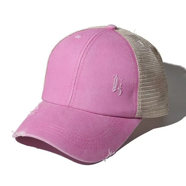 Criss Cross Easy Ponytail Cap
