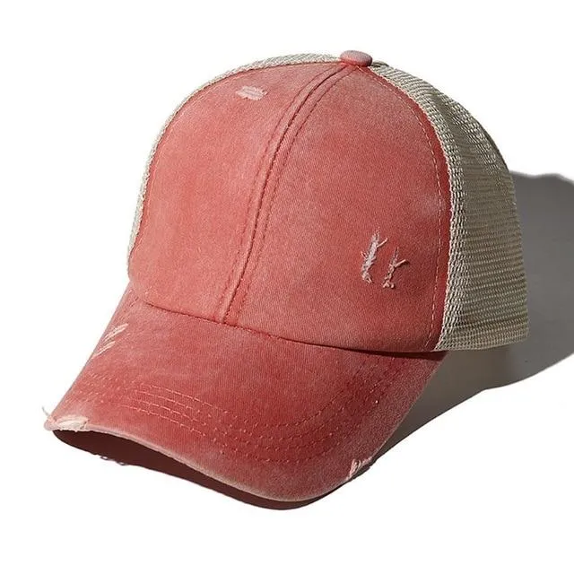 Criss Cross Easy Ponytail Cap