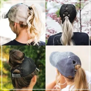 Criss Cross Easy Ponytail Cap