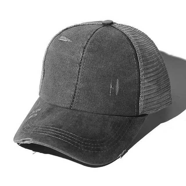 Criss Cross Easy Ponytail Cap