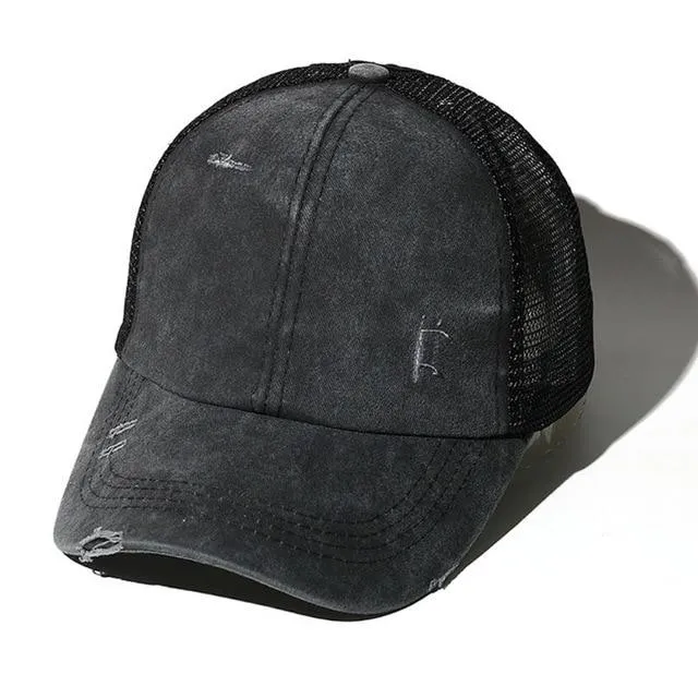 Criss Cross Easy Ponytail Cap