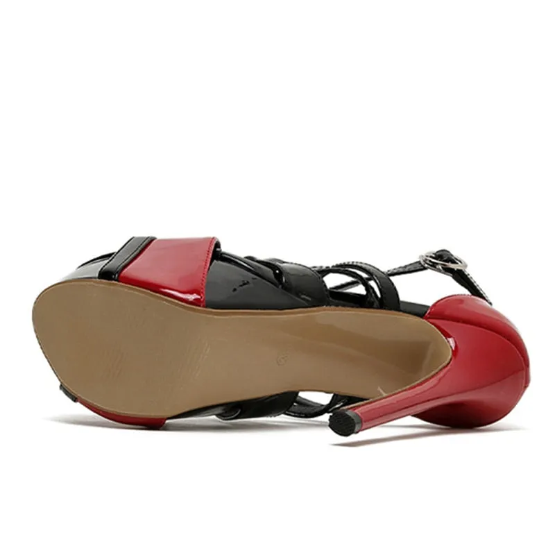 Cross Strap High Heels