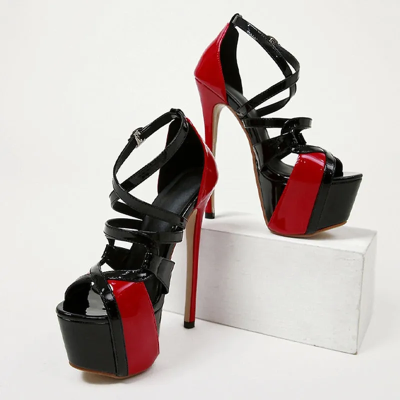 Cross Strap High Heels