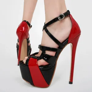 Cross Strap High Heels