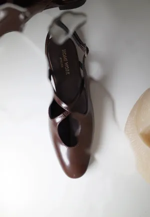Cross Strap Slingback Sandals
