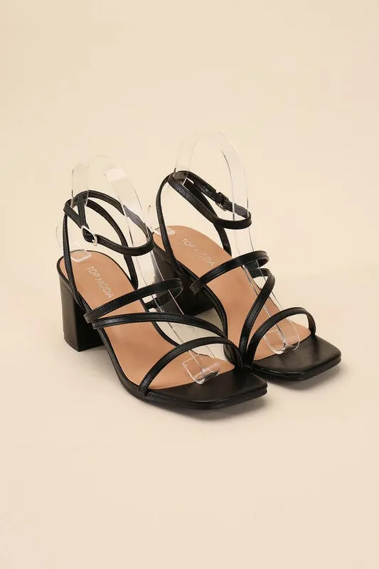 Dancing Queen Strappy Low Block Heel