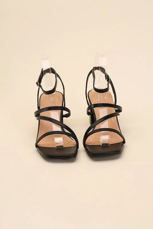 Dancing Queen Strappy Low Block Heel