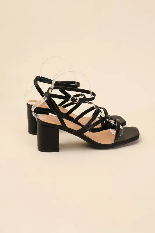 Dancing Queen Strappy Low Block Heel