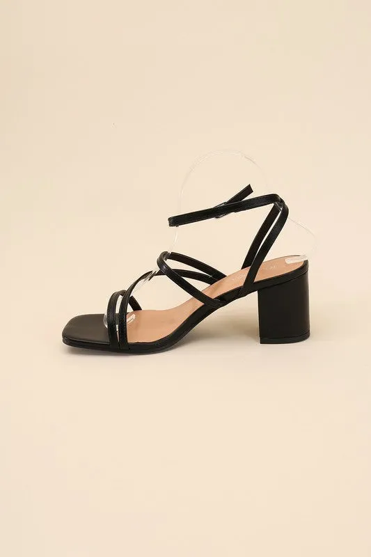 Dancing Queen Strappy Low Block Heel