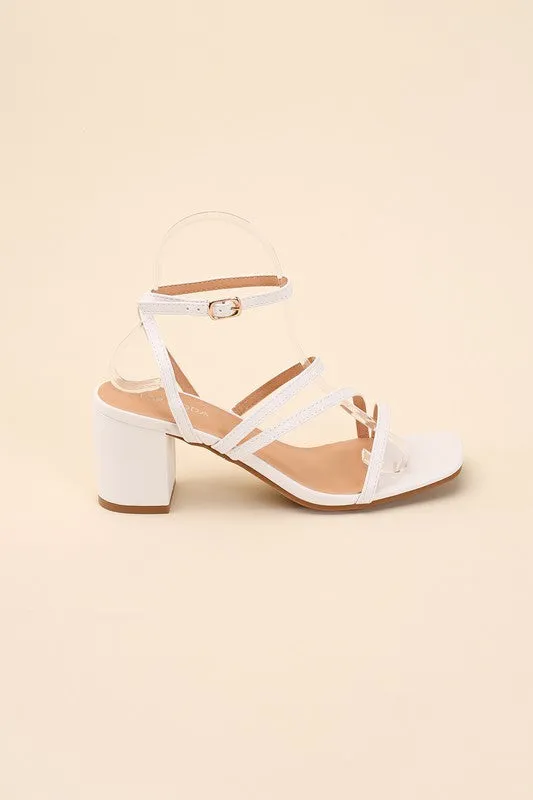 Dancing Queen Strappy Low Block Heel