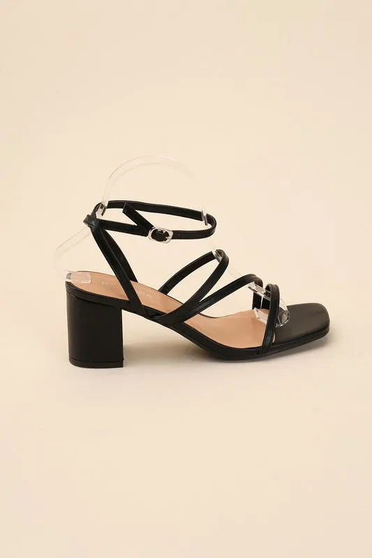 Dancing Queen Strappy Low Block Heel