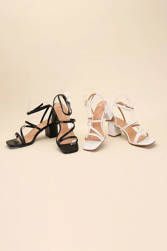 Dancing Queen Strappy Low Block Heel