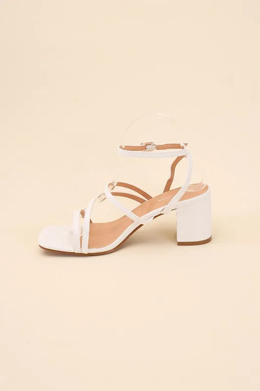 Dancing Queen Strappy Low Block Heel