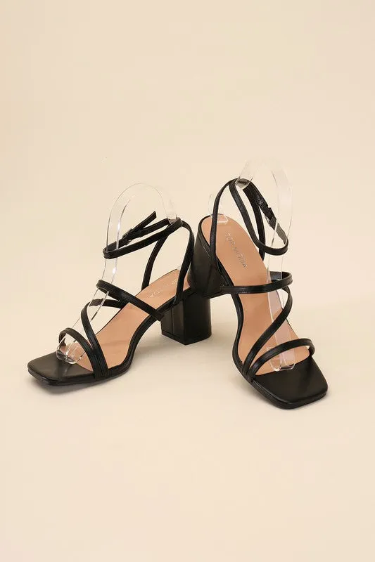 Dancing Queen Strappy Low Block Heel