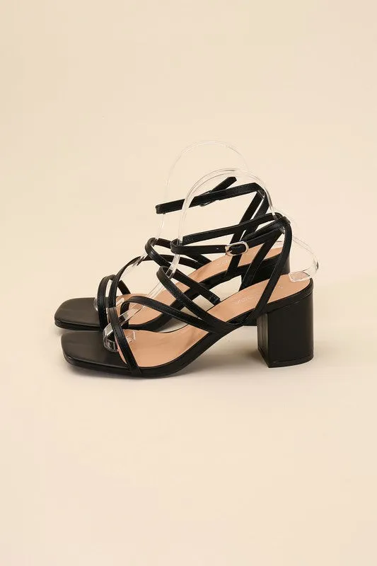 Dancing Queen Strappy Low Block Heel